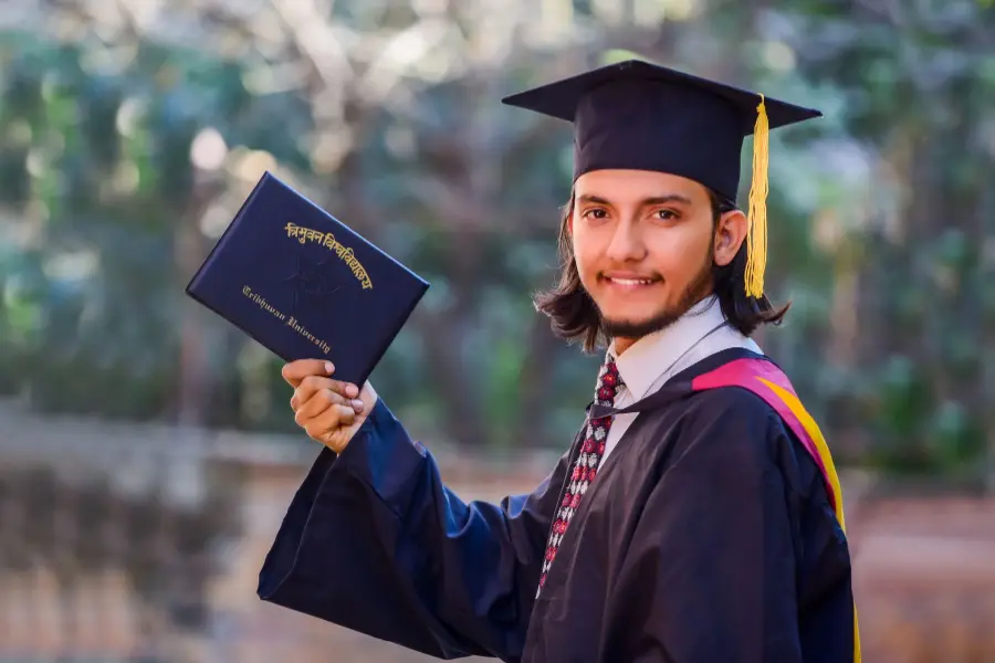 Graduates celebrating at a convocation